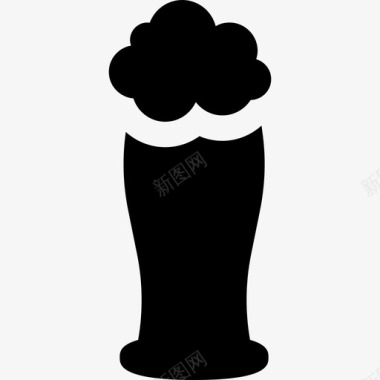 啤酒杯食物圣帕特里克节图标图标