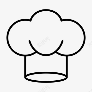 衣服厨师帽子头图标图标