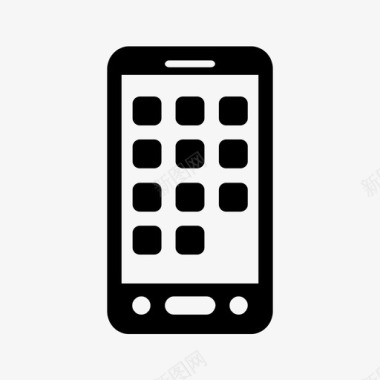 安卓模型手机智能手机安卓手机图标图标