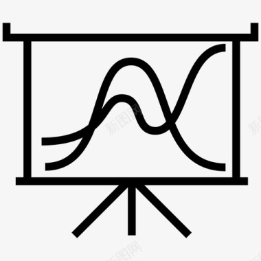投影板演示分析业务演示图标图标