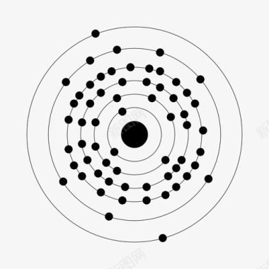 金属扇叶062钐钐原子元素图标图标
