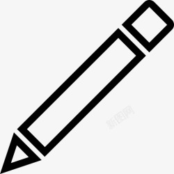 写字橡皮擦铅笔橡皮擦写字图标高清图片