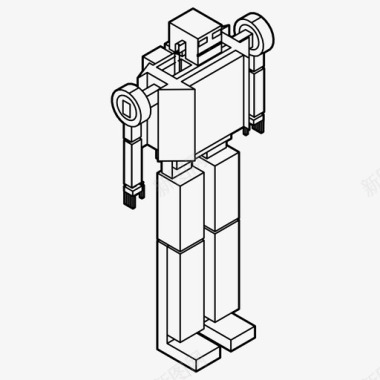 变压器机器人机器技术图标图标