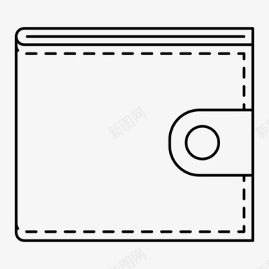 手抄口袋钱包现金钱图标图标