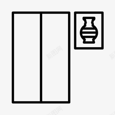 美术馆博物馆电梯古物美术馆图标图标