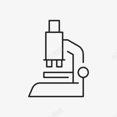 显微镜科学技术图标图标