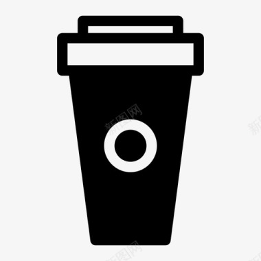 咖啡杯饮料冰镇图标图标