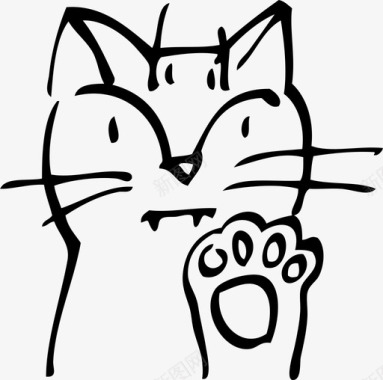 猫小猫爪子图标图标