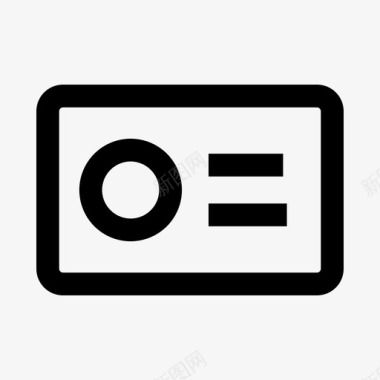 身份证明图标图标