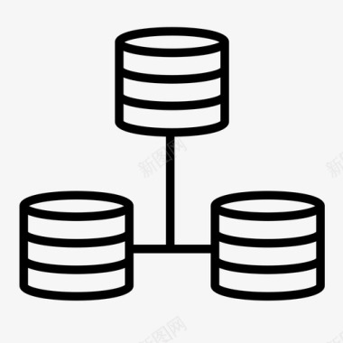 数据库管理分析体系结构图标图标