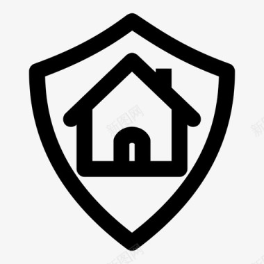 icon物权保护家庭安全掩护保护图标图标