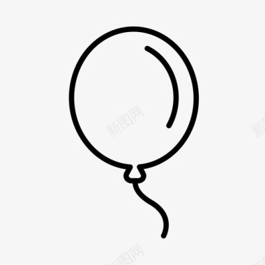 装饰气球生日图标图标