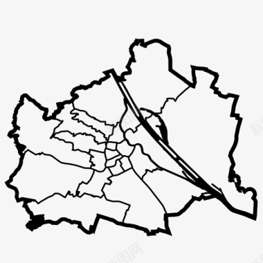 维也纳奥地利城市图标图标