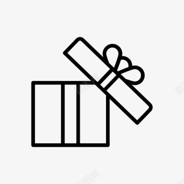 礼物打开盒子礼品盒图标图标