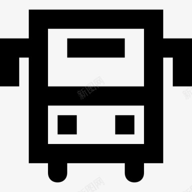 公共环境标识公共汽车汽车交通工具图标图标