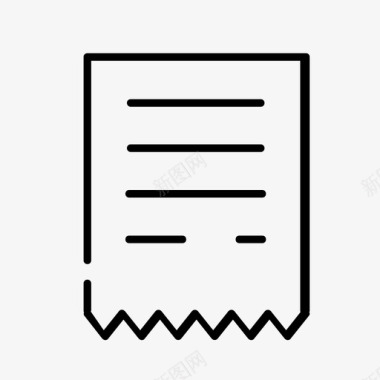 收据收据帐单图标图标