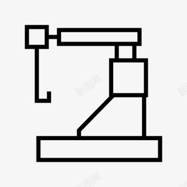 自动化挖掘机工业机器人自动化制造图标图标