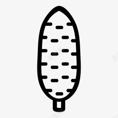 玉米食品新鲜图标图标