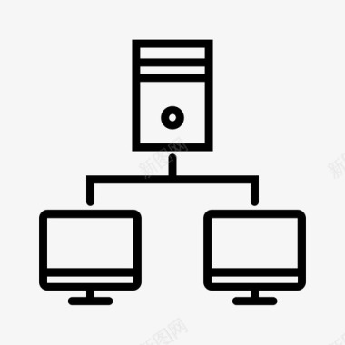 通信器材集线器通信连接图标图标