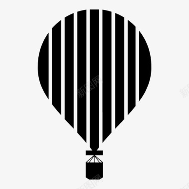 热气球天空图标图标