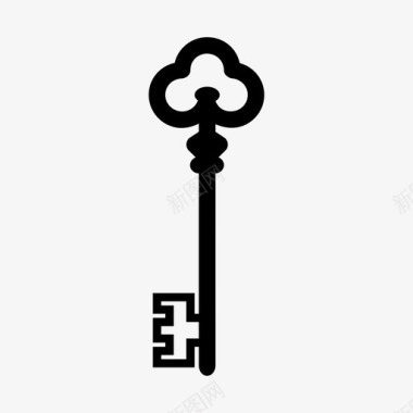 钥匙开锁钥匙门禁房门钥匙图标图标