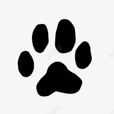 爪印动物足迹脚印图标图标