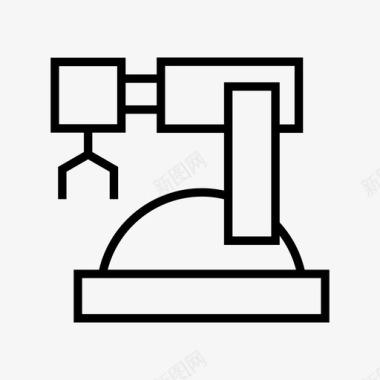 自动化工业机器人自动化机械图标图标