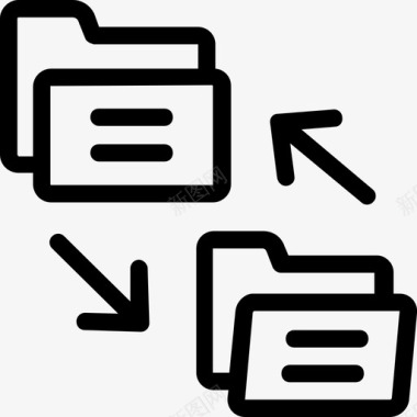 文件传输文件共享交换文件交换图标图标