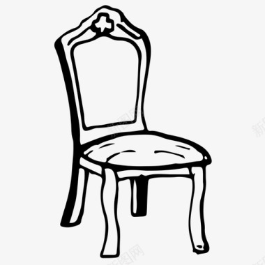 椅子家具手绘图标图标