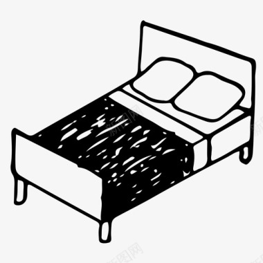 床卧室室内图标图标