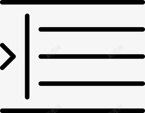 段落分隔缩进段落对齐排列图标图标