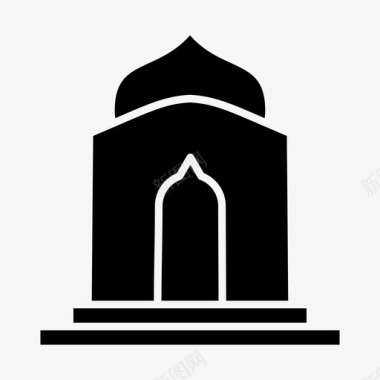 筑清真寺建筑伊斯兰教图标图标
