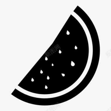 西瓜西瓜片食物水果图标图标