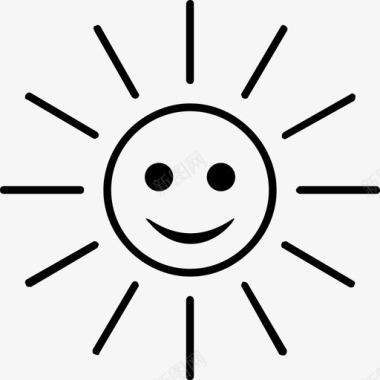 太阳笑脸图标图标