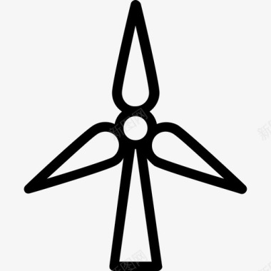 风力涡轮机风能风力发电机图标图标