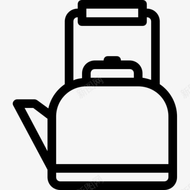 水壶煮沸厨房图标图标