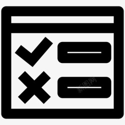 测试或调查显示清单任务清单调查测试图标高清图片