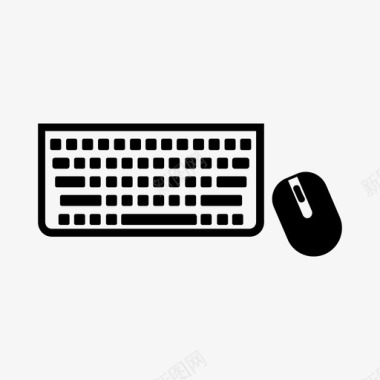键盘和鼠标计算机办公室图标图标