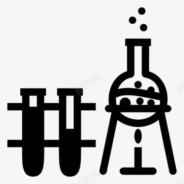 科学实验室实验室化学医学图标图标