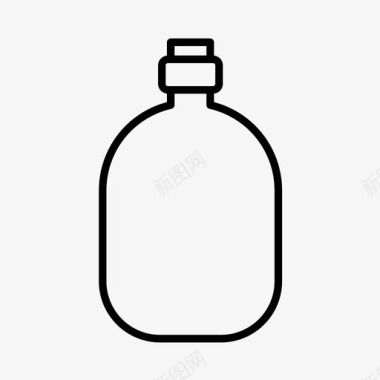 朗姆酒瓶饮料瓶内留言图标图标