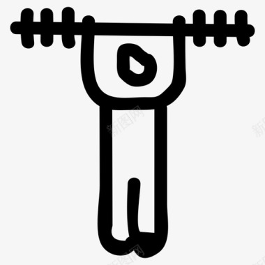 手绘健身图片体重头像健身图标图标