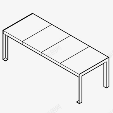 城市之窗家具长凳城市家具公园图标图标