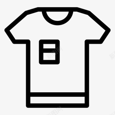 运动T恤图案时尚服装球衣图标图标