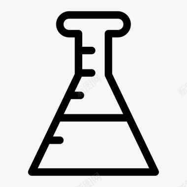 化学揭秘erlenmeyer烧瓶化学实验室图标图标