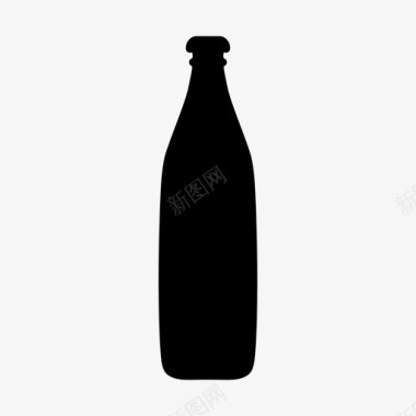 瓶子啤酒液体图标图标