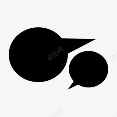 鱼泡泡说话泡泡谈话说话图标图标