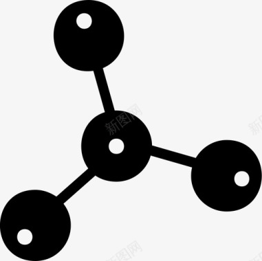 科学分子原子键电子图标图标