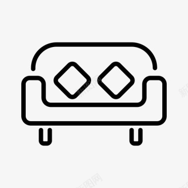 沙发家具旋转椅图标图标