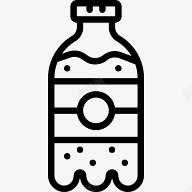 一瓶汽水一瓶苏打水饮料图标图标