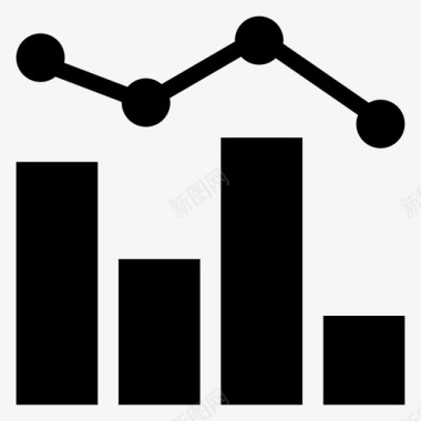 条形数据图条形图分析统计信息图标图标